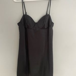 Black Satin Dress